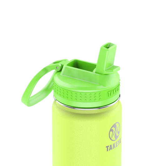 actives-kids-glow-in-the-dark-water-bottle-with-straw-lid-w6 51075-Actives-Kids-Straw-18-GID-LightningGreen-closeup.png