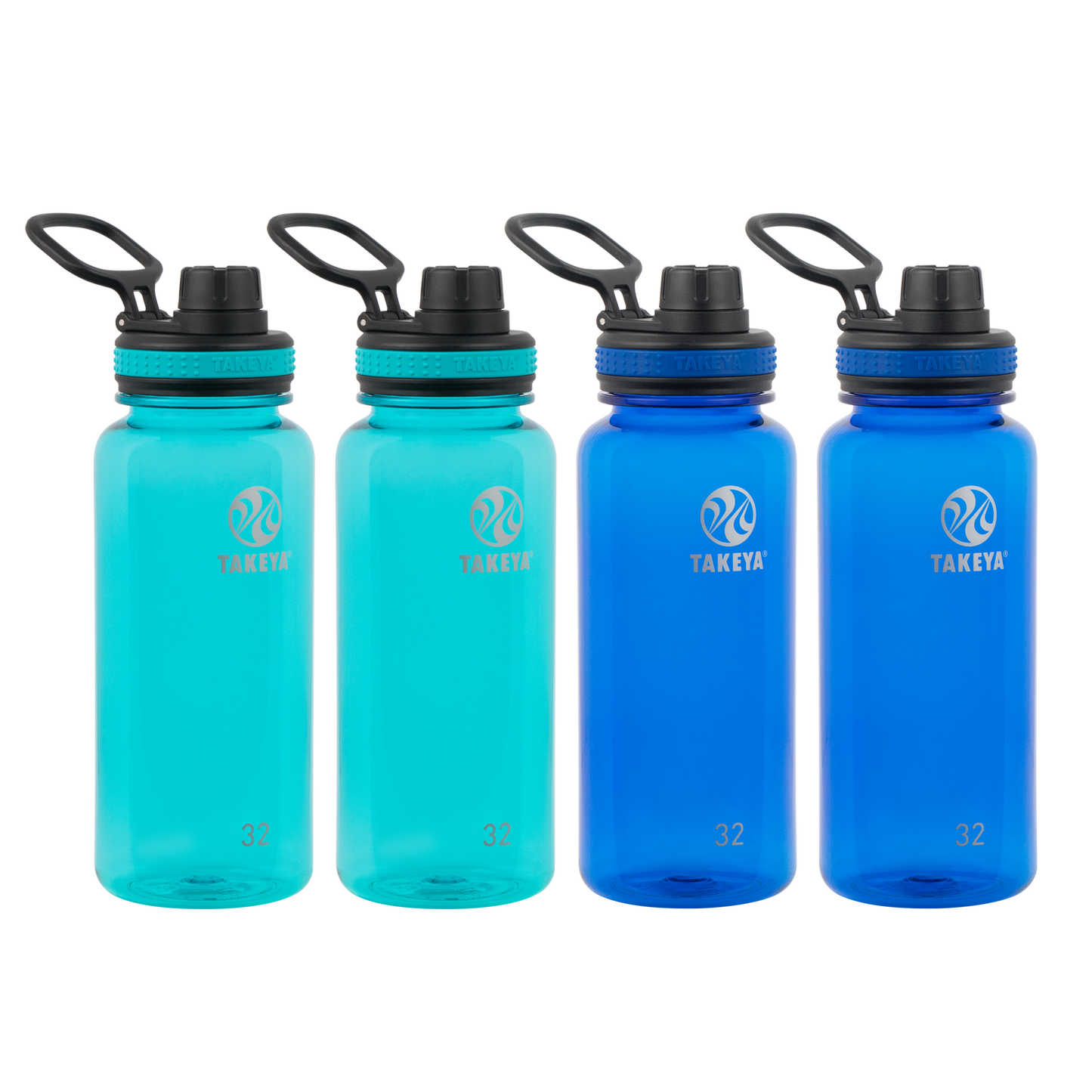 tritan-water-bottle-with-spout-lid-4-pack-a3 50276-Tritan-Spout-32-4pk-Ocean-Royal-angle.png