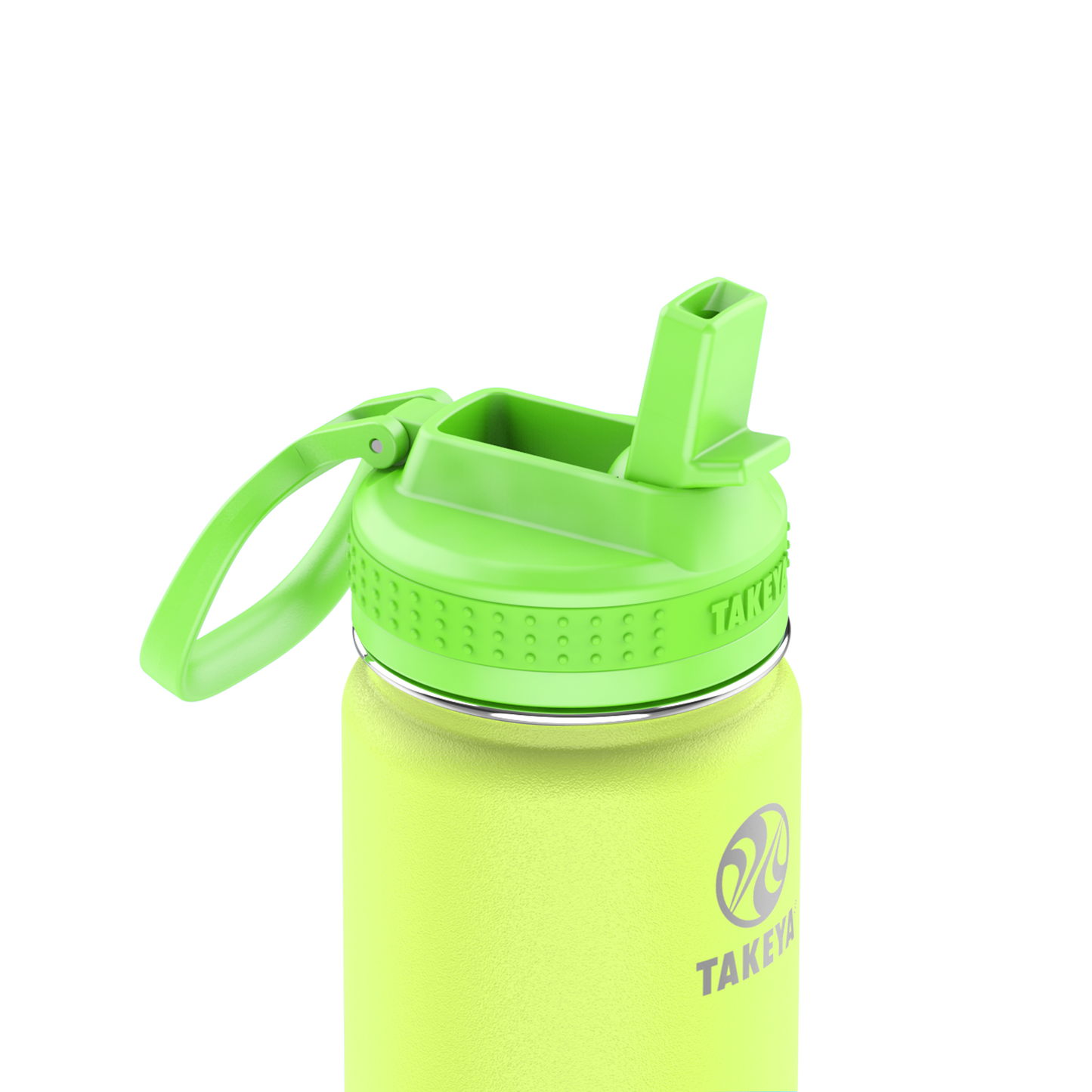 actives-kids-glow-in-the-dark-water-bottle-with-straw-lid-w6 51075-Actives-Kids-Straw-18-GID-LightningGreen-closeup.png