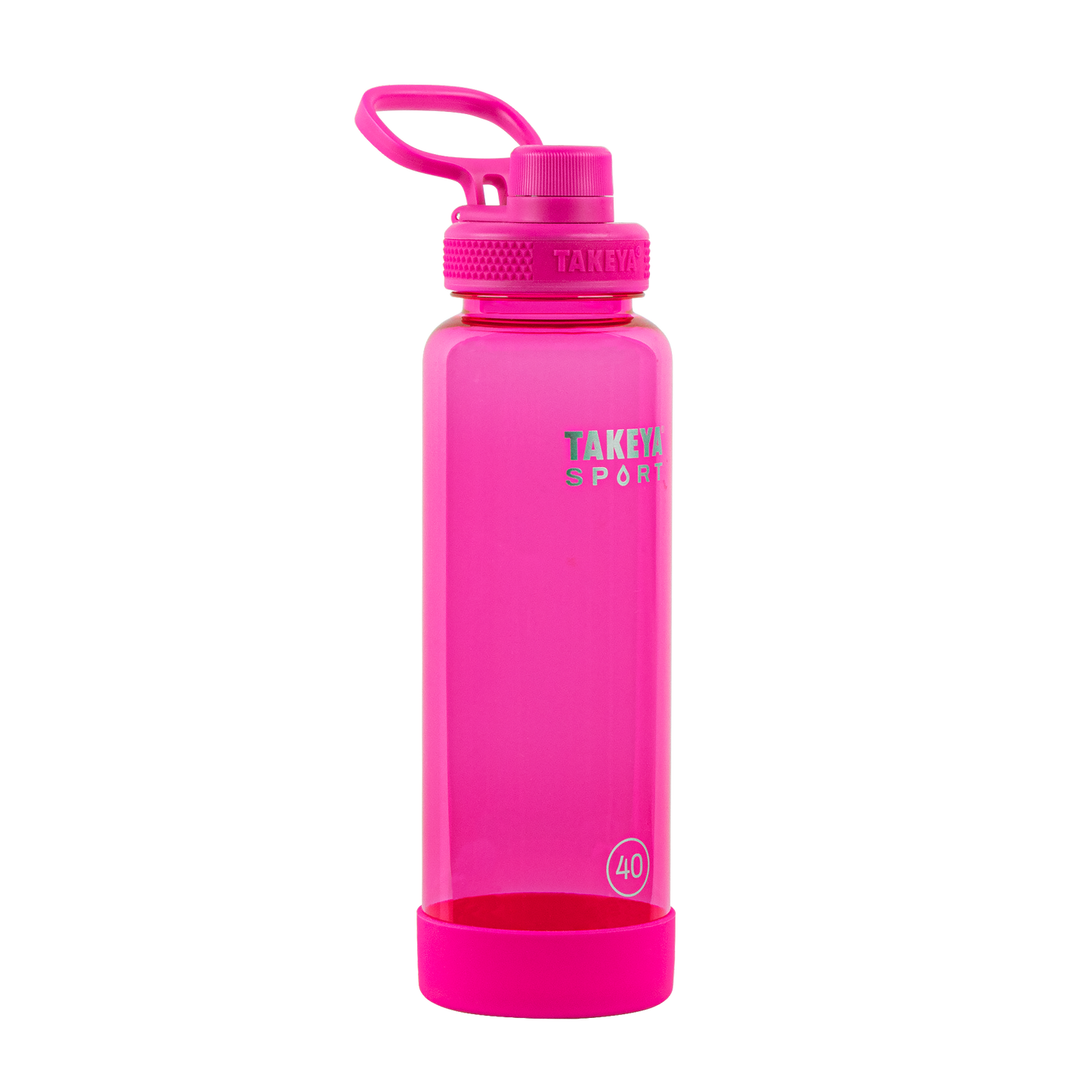 tritan-sport-water-bottle-with-spout-lid-u9 52030-TKS-Tritan-Spout-40-PinkSweep-frontangle.png