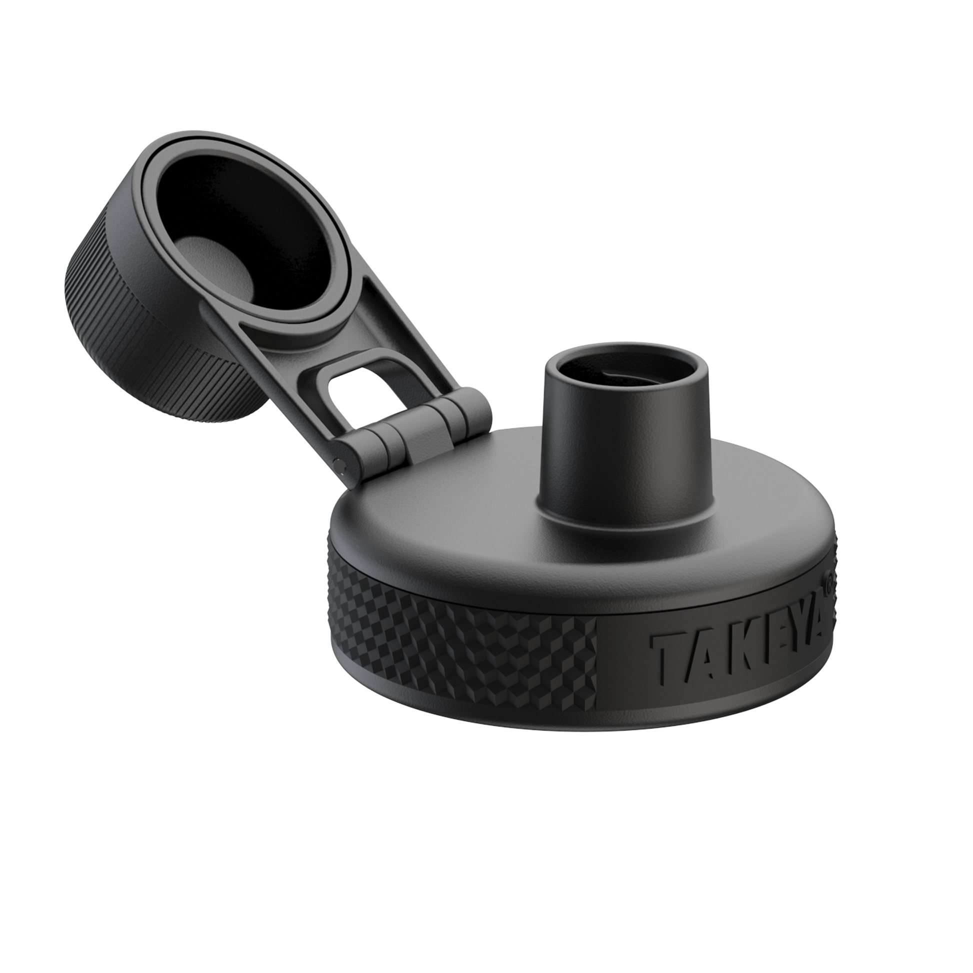 sport-insulated-spout-lid-with-ice-blocker-no-handle-c7 96081-TKS-Spout2-NoHandle-GSBlack-lidopen.png